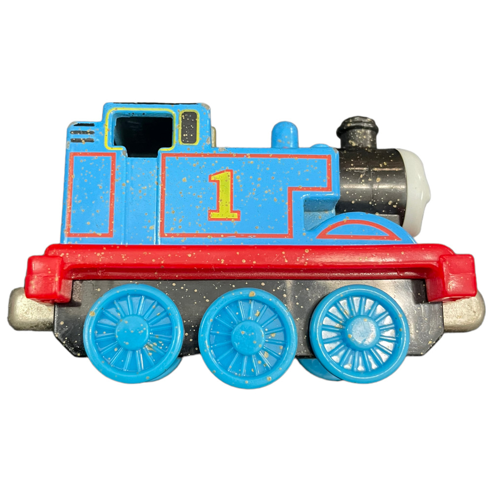 2009 THOMAS & FRIENDS TAKE & PLAY #1 THOMAS 3" DIECAST MAGNETIC TRAIN ENGINE